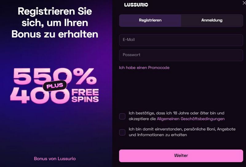 Recenzja kasyna online Lussurio: Nagroda za zaproszenie, automat do gry i bankowość